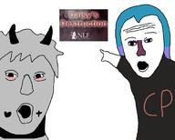 daisys_destruction doomentio doomposting doomverse kenlwright kenpandilla mouth_open plutonicclown pointing soyjak takiline variant:two_pointing_soyjaks // 680x546 // 47.2KB