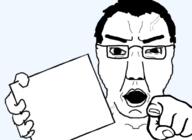 angry glasses hair hand holding_object holding_sign meta:tagme open_mouth pointing pointing_at_viewer seething subvariant:chuddy template transparent_background variant:chudjak vein wojakland wrinkles // 805x586 // 198.8KB