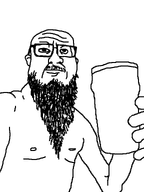 beard brimstone_winter cup forehead_lines holding_object ipa mustache nipple raised_eyebrow that_glasses_thing_where_a_bit_next_to_the_eye_gets_distorted_a_bit_like_on_gapejak torso variant:unknown // 720x960 // 10.9KB