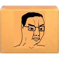 cheddar cheese food glasses hair irl_background objectsoy soyjak variant:chudjak // 1200x1200 // 587.7KB