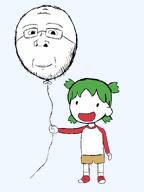 4chan anime balloon glasses grin hair holding_object looking_at_you smile stubble subvariant:wholesome_soyjak transparent_background variant:gapejak yotsoyba // 1240x1648 // 124.6KB