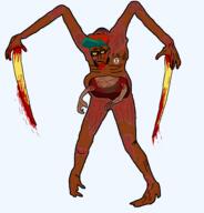 black_skin blood dead_space discord_logo_facial_mark fnf_pedo glasses jartycuck missing_teeth monster necromorph pedophile series:pedomorphs // 925x966 // 249.9KB