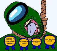 ack among_us award green green_skin open_mouth variant:bernd video_game // 800x719 // 174.0KB