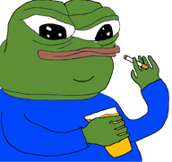 alcohol amphibian animal beer blue_shirt cigarette closed_mouth clothes cup drink frog glass green_skin holding_cigarette holding_cup holding_glass holding_object lips nas nas:pepe pepe pepe_the_frog subnas:apu transparent_background // 941x887 // 218.3KB