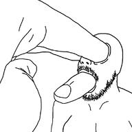 arm body_horror finger hand object object_in_mouth soyjak stubble variant:cylinderjak // 1100x1100 // 123.2KB