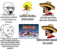 bloodshot_eyes brown_skin cartoon clothes crying disney fur glasses hat mask mexico mouse mustache neckerchief niggerbabble nordic_chad open_mouth primos_(tv_show) smile sombrero spanish_text speedy_gonzales stubble tail text variant:soyak variant:wojak white_background wordswordswords // 1080x948 // 159.6KB