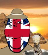 bad_teeth british egypt england europe european explorer flag:united_kingdom glasses mummy pith_helmet plate pyramid safari smile soyjak stubble subvariant:wholesome_soyjak tray union_jack variant:gapejak // 848x988 // 779.0KB