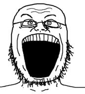 glasses soyjak stubble template variant:strasser // 378x420 // 4.1KB