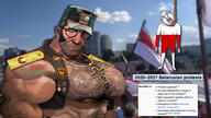 2020 2021 ack army belarusian_text buff cap christian_cross christian_identity christianity clothes cross crying cyrillic_text eastern_orthodox flag:belarus flag:belarus_opposition hang hanged hanging hat irl_background jesus lynching medal mge mge_brother military military_uniform mouth_open necklace noose orthodox orthodox_cross orthodoxy red_eyes ribbon rope sniper sniper_(tf2) soyjak tattoo team_fortress_2 teamfortress2 uniform variant:bernd wikipedia // 1920x1080 // 416.5KB