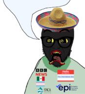 bbc bbc_news castizo clothes epi european_payments_initiative faggot flag flag:mexico flag:transgender_pride_flag fnf_pedo glasses hat latinx mexico mexijeet name_tag nigger open_mouth raised_eyebrow red_lips retard scared screaming series:mexican-american_countrywar shitskin sierra_nevada_concrete_association snca sombrero soyjak speech_bubble speech_bubble_empty spics stubble subvariant:doctos sweating text the_international_boy(user) trend:slopjak variant:abortion_lover yellow_sclera yellow_teeth // 1092x1207 // 709.5KB
