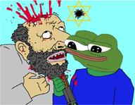 NAS:happy_merchant amphibian blood frog gore green_skin judaism long_nose nas:pepe pepe_the_frog shotgun subnas:apu // 893x693 // 468.0KB