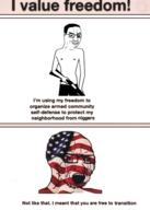 american_flag crying freedom gun meta:tagme text variant:chudjak // 1040x1456 // 770.6KB