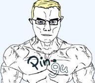 angry anti-ongezellig arm aryan clothes ear glasses lips meta:tagme mouth_closed neck penguin pingu_(show) subvariant:chudjak_front television transparent_background tv_(4chan) variant:chudjak vein white_shirt yellow_hair // 1059x929 // 115.6KB