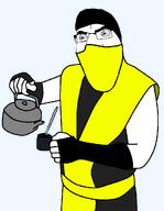 argentina latino latinx looking_down mate_(drink) mortal_kombat scorpion scorpion_cebando_mates variant:cobson // 822x1059 // 80.6KB