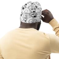 arm beanie beard clothes ear glasses hand hat irl merchandise negro open_mouth soyjak stubble variant:soyak // 794x794 // 634.0KB