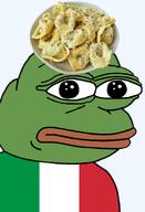 alla_panna amphibian bald cheese closed_mouth clothes country europe european flag flag:italy food frog green_skin irl italy lips looking_at_you nas nas:pepe neutral pasta pepe_the_frog remaster series:pepe_hat tortellini transparent_background tshirt // 1008x1479 // 579.7KB alla_panna amphibian bald cheese closed_mouth clothes country europe european flag flag:italy food frog green_skin irl italy lips looking_at_you nas nas:pepe neutral pasta pepe_the_frog remaster series:pepe_hat tortellini transparent_background tshirt // 1008x1479 // 579.7KB