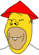 asian buck_teeth china clothes hat homer_simpson subvariant:wholesome_soyjak variant:gapejak white_background yellow_skin // 638x896 // 16.6KB