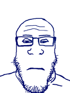 blue closed_mouth glasses half_closed_eyes subvariant:neutralplier transparent_background transparent_skin variant:markiplier_soyjak // 600x800 // 14.1KB