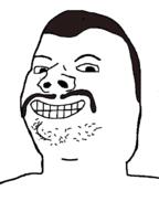 chin_hair eyebrows hair mustache smile stubble teeth variant:unknown white_background // 500x667 // 10.5KB