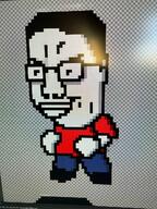 chud glasses monitor pixel_art red_shirt sprite teaser variant:chudjak video_game // 960x1280 // 365.2KB