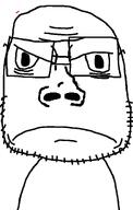 bald glasses stubble template variant:coonjak wojak // 478x755 // 67.1KB