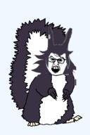 fpegem fundamental_paper_education glasses meta:tagme open_mouth soyjak transparent_background trend:squirreljakking variant:feraljak // 340x512 // 29.3KB