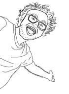 clothes glasses hair hand open_mouth stubble variant:unknown // 1478x2021 // 421.7KB