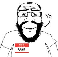 gurt happy hello_my_name_is_(sticker) name_tag subvariant:science_lover variant:markiplier_soyjak yo_gurt // 1025x1010 // 40.0KB