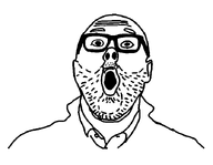 beard gaping_mouth glasses oc soy variant:unknown white_background // 701x543 // 41.5KB