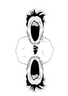 2soyjaks conjoined creepy mouth scary variant:markiplier_soyjak // 809x1145 // 78.5KB