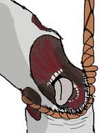 body_horror hanging no_eyes rope soyjak stubble suicide tongue variant:bernd // 211x274 // 39.2KB