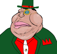 drip fancy_clothes fancy_suit green mexico monocle obese obsession red satoko_houjou(namefag) swag top_hat variant:meximutt // 888x849 // 125.8KB