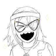 beanie blush female hair hand necklace open_mouth redraw soyjak thumbs_up variant:soytan // 645x645 // 126.5KB