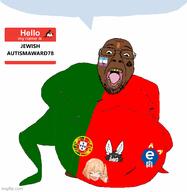 animated anime bbc bindi bloodshot_eyes brown_skin e621 flandre_scarlet imgflip.com incrediblegassy jewishautismaward78_(namefag) morgan_mco'neilson obsessed pajeet portugal queen_of_spades touhou variant:bernd video_game zoophile // 487x500 // 272.4KB