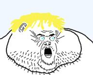 aryan blond blue_eyes bulging_eyes ear fat forehead_lines obese stubble variant:steamjak // 498x403 // 17.6KB