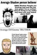 aryan beard black_shirt blue_eyes chad closed_mouth clothes ear elf glasses gnome hair hallucination hat hatman leprechaun meme mustache nordic_chad open_mouth scp_foundation shadow_people soyjak stubble text tshirt variant:markiplier_soyjak white_skin // 1077x1620 // 213.7KB