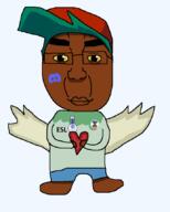 angel artist:garf brown_skin closed_mouth discord discord_logo_facial_mark esl facial_mark fnf fnf_pedo full_body happy heart holding_heart holding_object subvariant:chudplier transparent_background wing yellow_sclera // 689x857 // 46.6KB