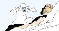 arm beard bloodshot_eyes crying hair hand invincible_(show) leg nordic_chad open_mouth redraw shadow soyjak stubble think_mark variant:soyak white_skin yellow_hair // 2999x1562 // 392.7KB