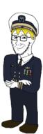 award beard blond clothes glasses hat medal military military_uniform nate navy variant:soyak // 423x1300 // 50.1KB