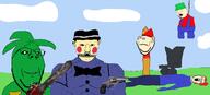 bambi_(moldygh) black_sclera blood blood_from_forehead blood_from_mouth blood_from_neck bullet_hole chainsaw cloud crying dave dave_(moldygh) dave_and_bambi death decapitation drawn_background expunged_(grantare) firearm five_nights_at_freddy's fnaf_(fangame) friday_night_funkin' gore grass gron_takaliken gun gunshot gunshot_wound hanging lockjaw_(the_return_to_freddy's) lying_down open_mouth pool_of_blood revolver rope severed_head sky stake the_return_to_freddy's variant:a24_slowburn_soyjak variant:chudjak variant:gapejak variant:impish_soyak_ears variant:joeljak wheelchair white_pupils // 2861x1295 // 550.9KB