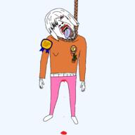award blood bloodshot_eyes crying failed_mascot flower forced hanging plant rope stubble tranny variant:bernd // 2048x2048 // 183.5KB