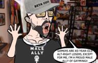 arms_up cuck gamer gamergate hand hands_up hasan hasan_piker hasanabi hypocrite open_arms sjw soyjak subvariant:wewjak sweet_baby_inc variant:soyak youtuber // 654x424 // 478.2KB