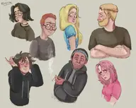 beard blond blonde_beard blush clothes doomer drawing eyebags eyebrows female ginger_hair glasses hair hand hat jacket long_hair makeup male nas:wojak nas:yes_chad neck pink_hair poonerald stubble subnas:doomer subnas:tradwife sweatshirt tired trad_wife twinkjak unibrow white_skin // 1000x799 // 56.1KB