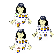 3dgifmaker animated asian clothes female glasses hair hat protokleki soyjak squint subvariant:female_cobson variant:cobson // 250x250 // 50.4KB