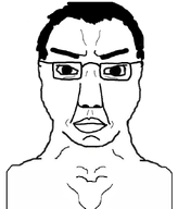 closed_mouth eyebrows glasses hair lips neck nose subvariant:chuddy variant:chudjak // 563x659 // 100.3KB
