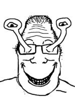 creature glasses smile snail soyjak stubble variant:markiplier_soyjak // 602x778 // 17.3KB