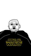 ear fat glasses open_mouth soyjak star_wars stubble variant:unknown // 407x730 // 57.5KB