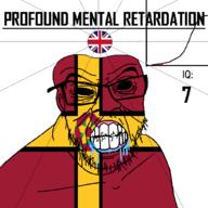angry bald bell_curve black_eyes black_hole black_sclera british clenched_teeth closed_mouth country cracked_teeth drool ear flag flag:northamptonshire flag:united_kingdom flower glasses hair iq iq_bell_curve lancaster_rose mustache nightmare_fuel no_pupils northamptonshire plant profound_mental_retardation retard rose soyjak stubble text united_kingdom variant:feraljak wrinkles // 1024x1024 // 62.5KB