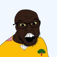 brown_skin country flag flag:gbarpolu_county flag:liberia gbarpolu_county gem glasses hair liberia liberian markiplier open_mouth plant soyjak stubble transparent transparent_background tree variant:markiplier_soyjak // 1500x1500 // 55.8KB
