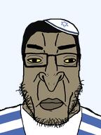 brown_skin clothes eyebags fnf_pedo hair hat jewish_nose judaism jude kike kippah meta:requests nose series:esl_pedo_league series:yehudyakim spaced_eyes star_of_david subvariant:chudplier tallit variant:chudjak variant:markiplier_soyjak yellow_sclera // 600x800 // 19.2KB